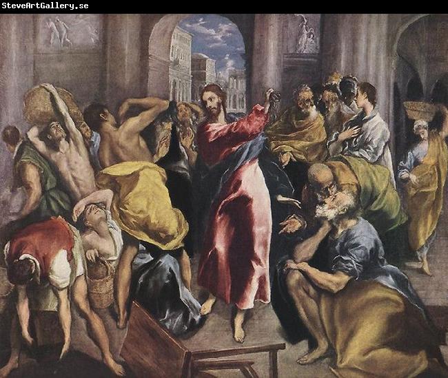 El Greco Christus treibt die Handler aus dem Tempel